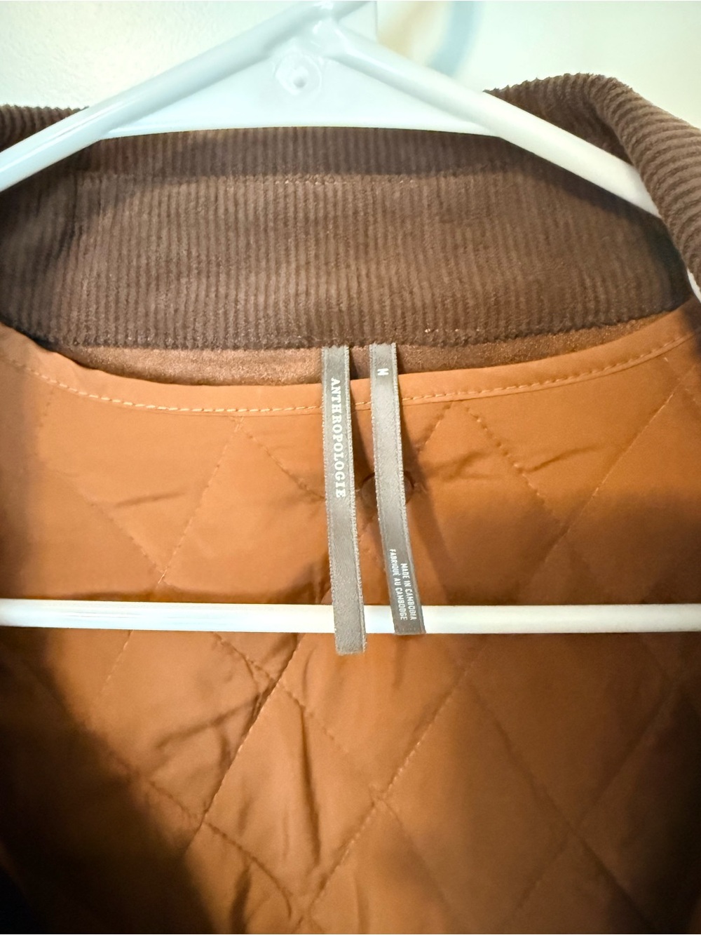NWT Anthropologie Faux Suede Two-fer Jacket with Quilted Lining - Picture 4 of 6